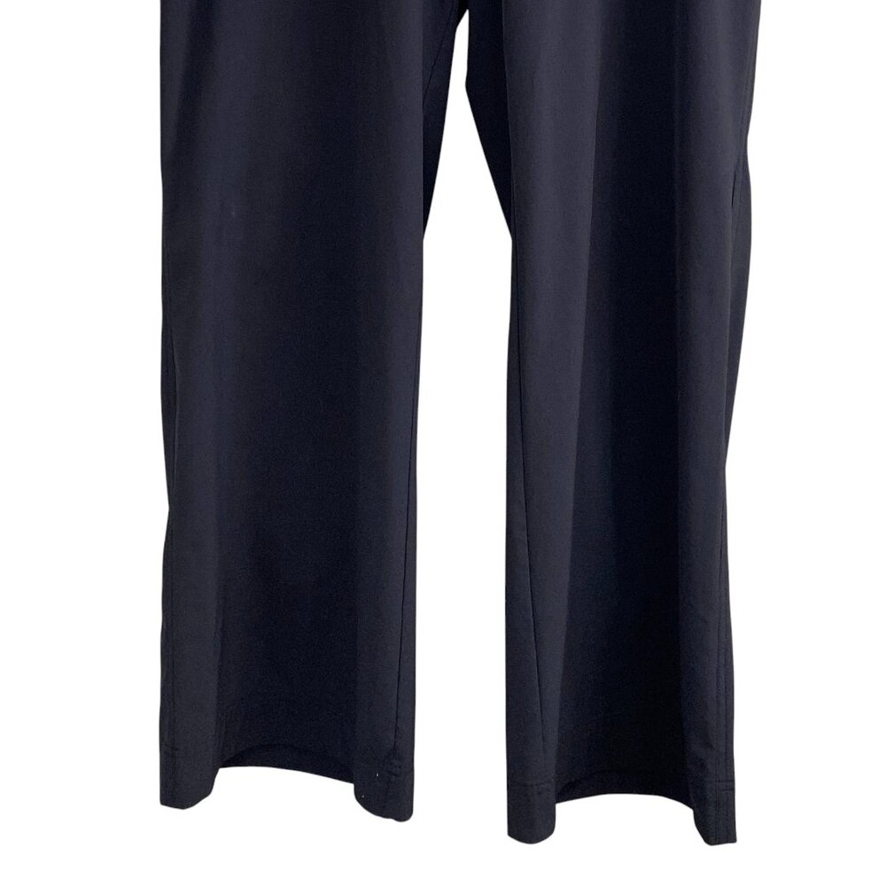 Athleta Chelsea Wide Leg Pant Black Featherwight Stretch Travel Work Sz 12 - Picture 4 of 10